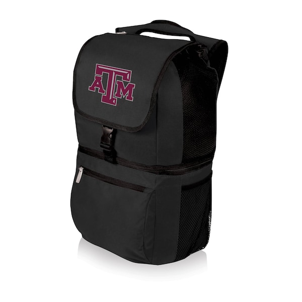 Picnic Time Family Of Brands NCAA Texas A&M Aggies Zuma Backpack Cooler - Soft Cooler Backpack - Lunch Cooler, Black 634-00-175-564-0 - main