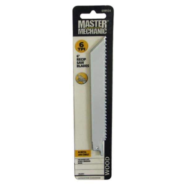 Disston 6 in. Master Mechanic Reciprocating Saw Blade 6 Tooth, 2PK 698934 - main
