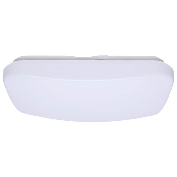 Nuvo 14in. LED Cloud Fixture 17W 27K/30K/35K/40K/50K CCT Selectable Square Shape White Finish 120V 62/1856 - main