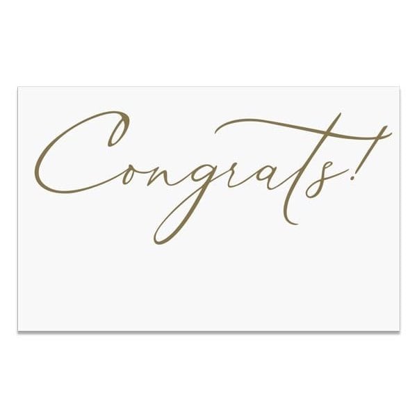 Nashville Wraps Congrats Gloss Enclosure Card, 3.5x2.25, 50PK AC7154 - main