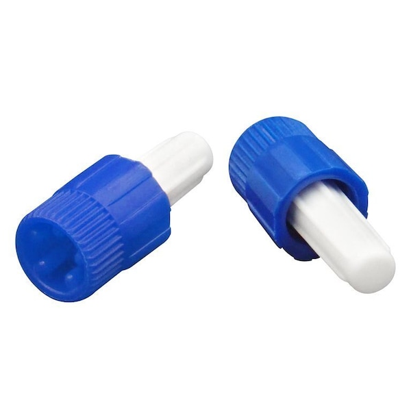 Medline Standard Luer Lock Caps, Sterile, Single Packed, Blue, 100PK DYNJCAPB - main