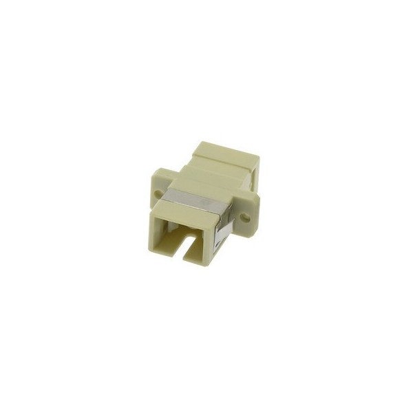 Cable Wholesale Fiber Optic Coupler with Flange, SC/UPC Simplex, Multimode, Simplex Plastic Housing 34F2-CC401 - main