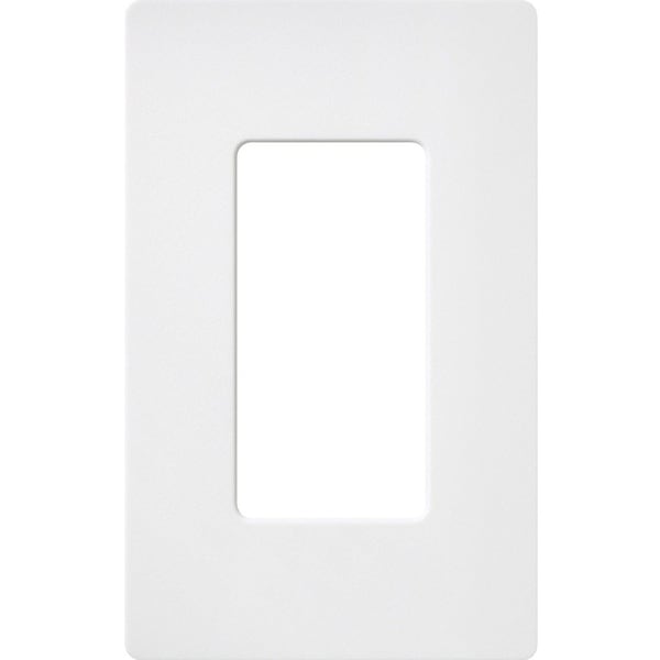 Lutron Designer Wall Plates, Number of Gangs: 1 Satin Finish, Snow SC-1-SW - main