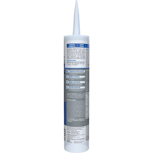 Ge Window & Door All-Purpose Sealant Clear 10.1 Oz. Cartridge 2795576 - main