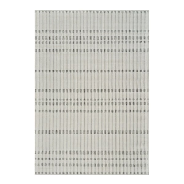 Homeroots 8' X 10' Cream and Beige Striped Distressed Indoor Outdoor Area Rug 558805 - main