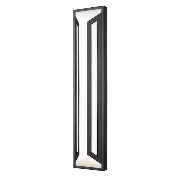 Z-Lite Banff Sand Black 2 Light Outdoor Wall Light 5028XL-BK-LED - main
