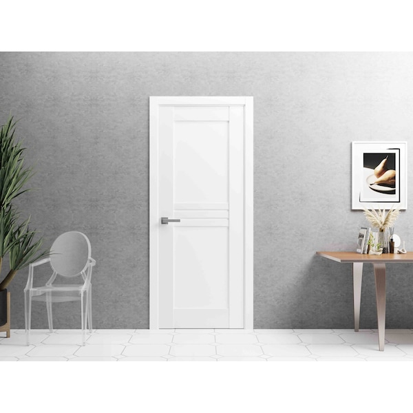 Vdomdoors Closet Bypass Interior Door, 72" x 80", Chocolate MELA7444ID-WS-18 - main