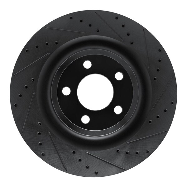 Dynamic Friction Co DFC Brake Rotor - Drilled and Slotted - Black 633-54278R - main
