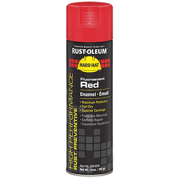 Rust-Oleum Fluorescent Red, Gloss, Oil, 14 oz 2264838 - main