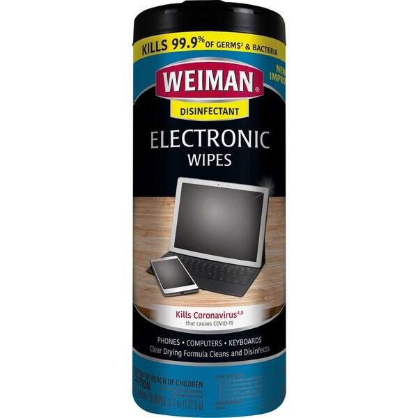 Weiman E-TRONIC WIPES, 30PK 93A - main