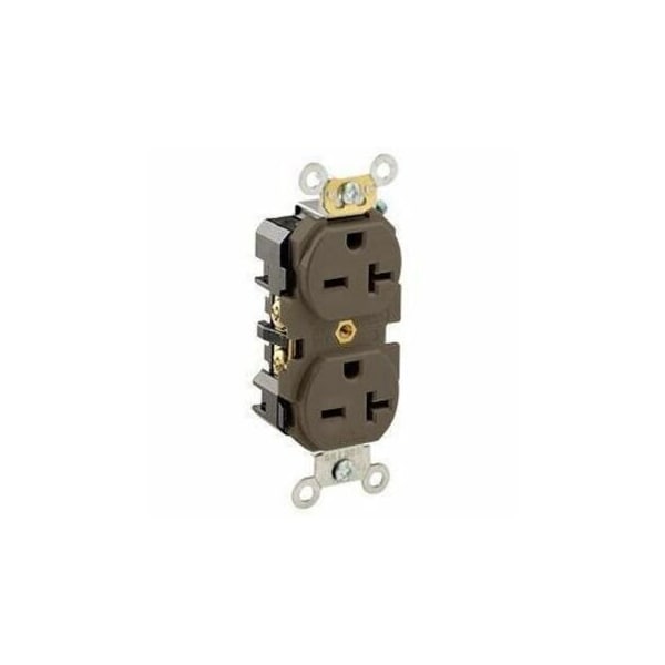 Leviton Industrial Series Heavy Duty Grade Duplex Receptacle, 20 Amp, 250 Volt 5462 - main