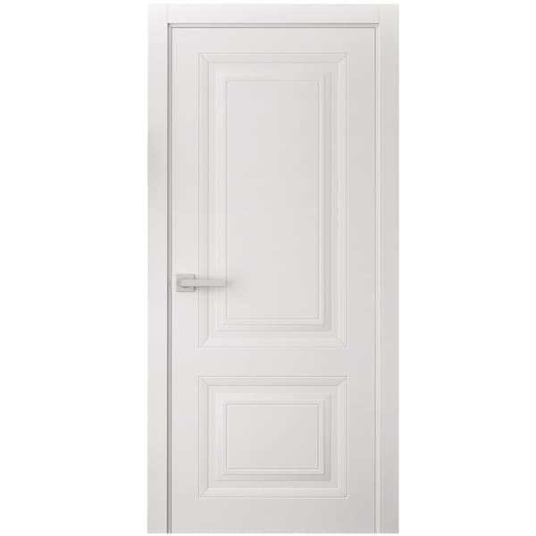Sartodoors Interior Door 24 x 80 inches, BASIC 9422 White, Single Regular Panel Frame Handle, Bathroom Bedro BASIC9422ID-SKIN-24 - main