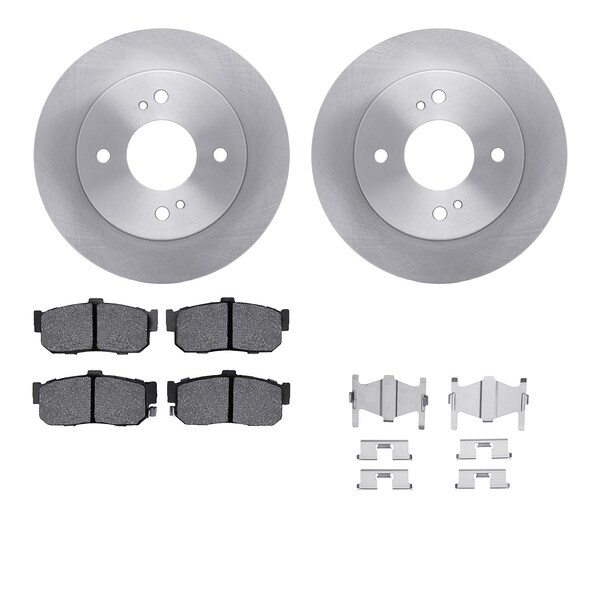 Dynamic Friction Co DFC Brake Rotor with 5000 Brake Pads and Hardware Kit 6512-67252 - main