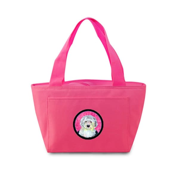 Carolines Treasures Pink Old English Sheepdog Zippered Insulated School Washable And Stylish Lunch Bag Cooler LH9396PK-8808 - main