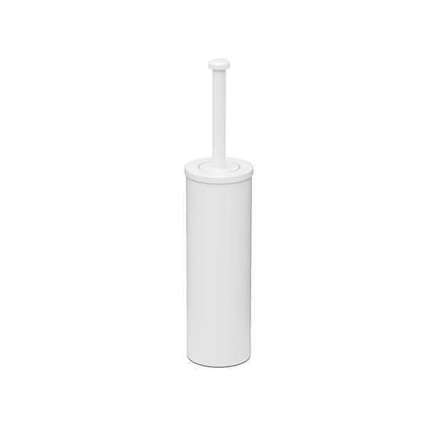 Gatco Latitude II Stainless Steel Toilet Brush Holder, Matte White 1481W - main