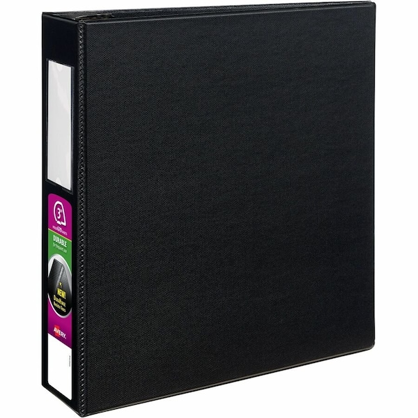 Avery Binder, EZD Ring, Label Holder, 3", Black 08702 - main