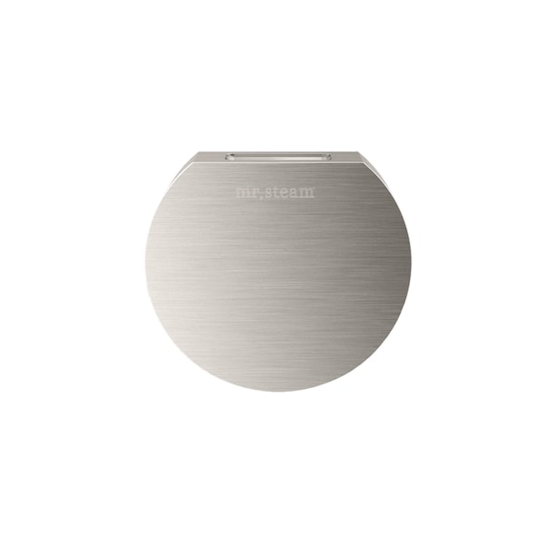Mr. Steam Designer 3 in. Steamhead with AromaTherapy Reservoir in Round Brushed Nickel 103937BN - main