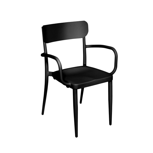 Bfm Seating Maui Stacking Restaurant Armchair Dining Chair PHVACBL - main