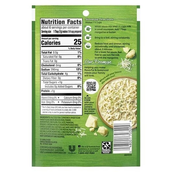 Knorr Retail Knorr Alfredo Sauce, 1.6 Ounce, 24PK 67727405 - main