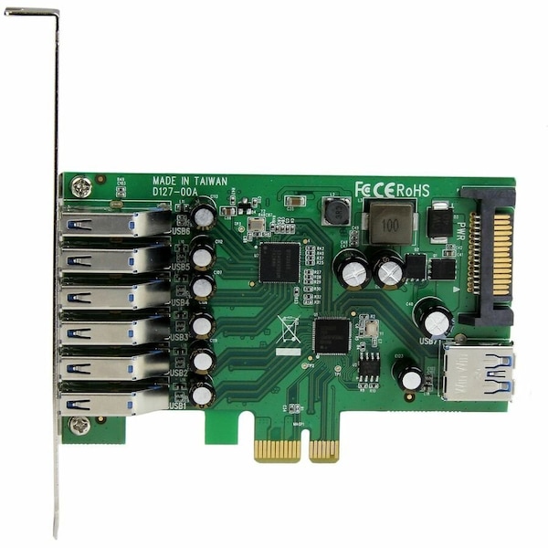 Startech.Com 7 Pt PCI Express USB 3.0 Card - Std & LP PEXUSB3S7 - main