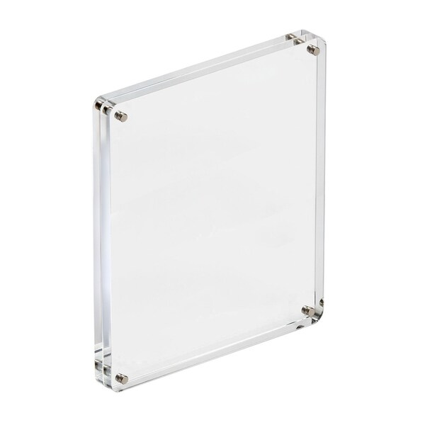 Azar Displays Acrylic Magnetic Photo Frame Block 8" x 10" Vertical/Horizontal 104439-RND-GS - main