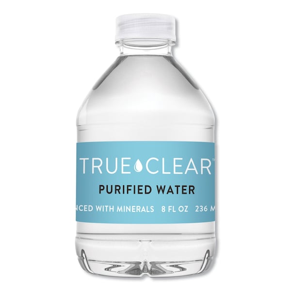 True Clear Purified Bottled Water, 8 oz Bottle, 24PK 8OZ24CT - main