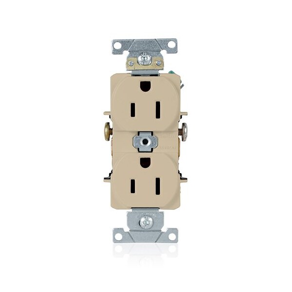 Leviton Duplex Receptacle/Outlet, 15 Amp 5242-I - main