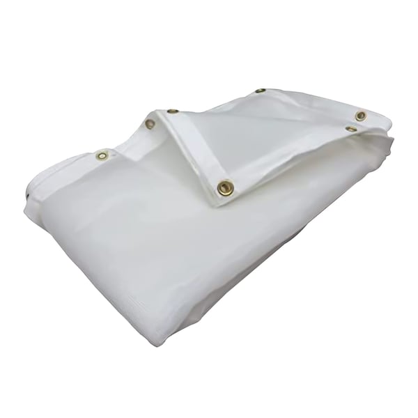 Tarps Now Heavy Duty Tarp, 6 ft x 8 ft, 50 Mil, White, 100% Virgin