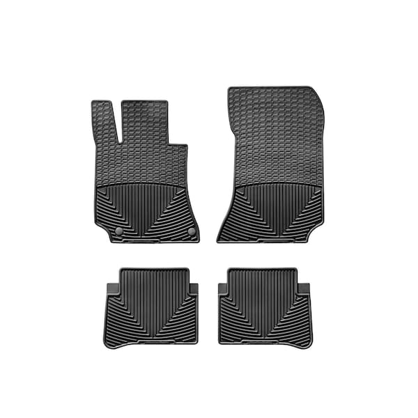 Weathertech Black, Front and Rear All Weather Floor Mats MB W212 B - main