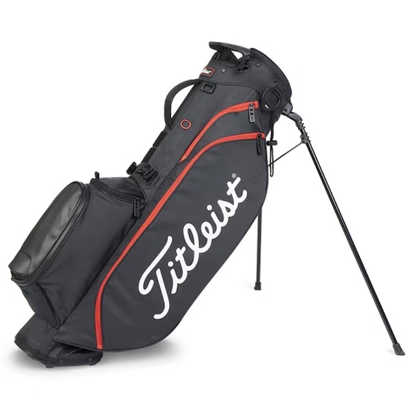 Titleist Players 4 2024 Stand Bag, Black/Black/Red TB23SX4-006 - main