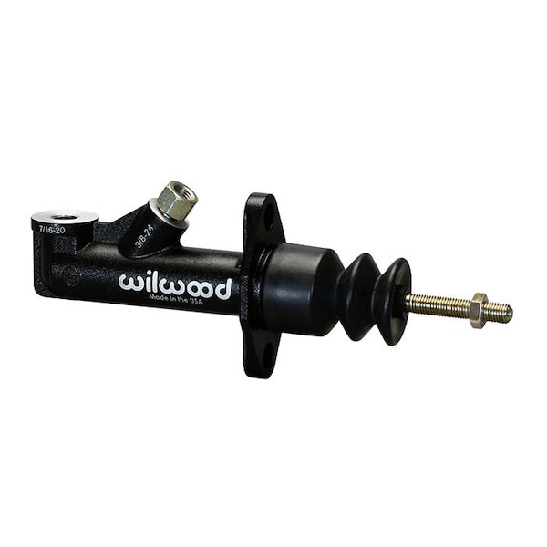 Wilwood BRAKE MASTER CYLINDER Compact Remote Reservoir 58 Inch Bore Size Single 3824 Inch Outlet Port 260-15089 - main