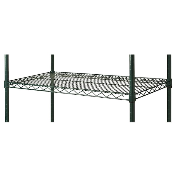 Focus Foodservice FocusFoodService 18 in. W x 42 in. L Epoxy Wire Shelf - Green FF1842G - main