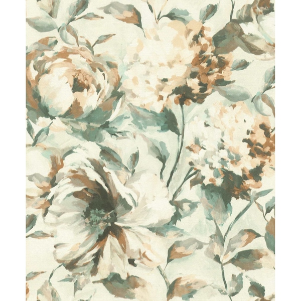 Advantage Attia Light Blue Floral Wallpaper 2980-485134 - main