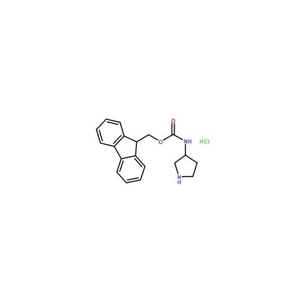 Ak Scientific 3-(N-fmoc-amino)pyrrolidine hydrochloride (250mg), CAS 400653-43-2 5235AH-250mg - main