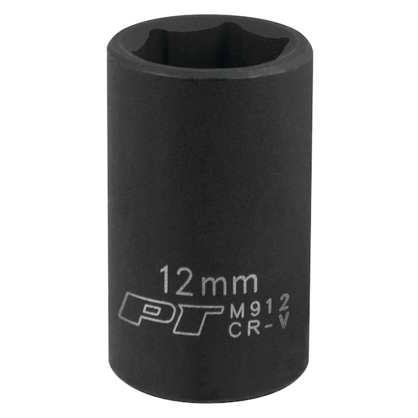 Performance Tool 3/8 In Dr. Impact Socket 12Mm Socket Imp 12Mm, M912 M912 - main