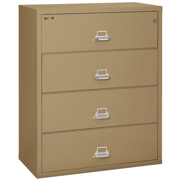 Fireking 4 Drawer, 1 Hr Fire & Impact Rated, 44" Wide Lateral Sand 4-4422-CSA - main