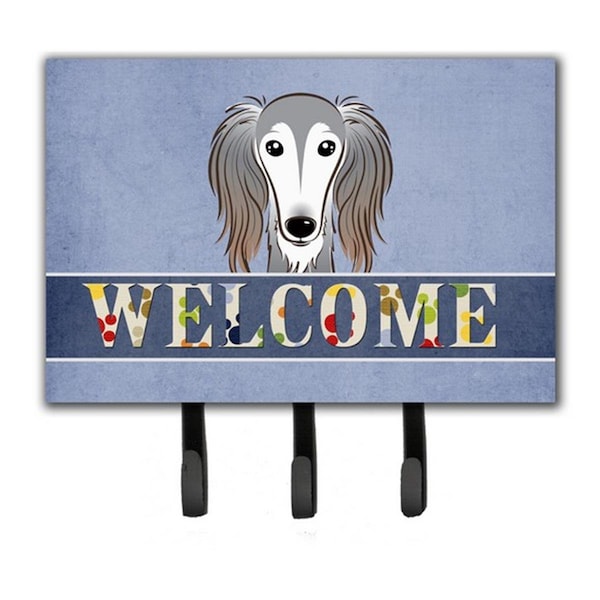 Carolines Treasures Saluki Welcome Leash and Key Holder BB1415TH68 - main