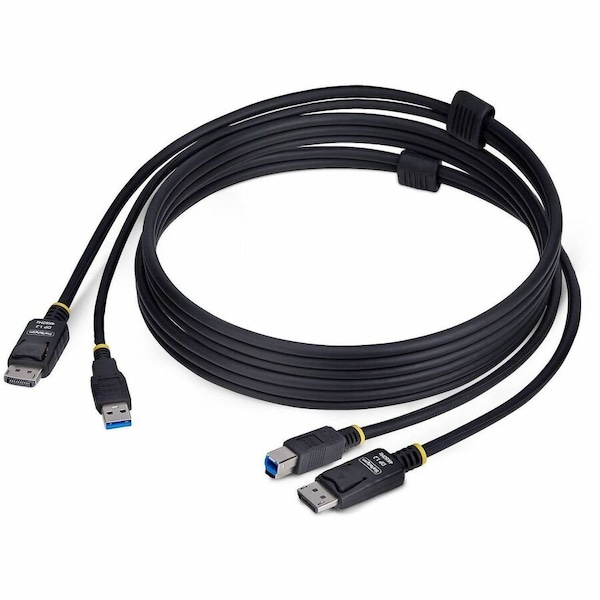 Startech.Com 6FT (1.8M) DISPLAYPORT AND USB 5GBPS KVM CABLE, 4K 60HZ, DP 1.2 AND USB COMBO CA DU1226-KVM-CABLE - main