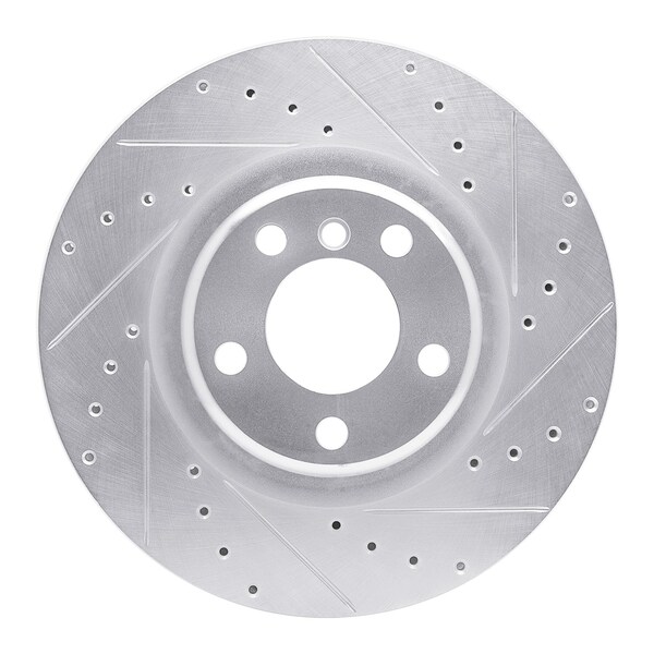 Dynamic Friction Co DFC Brake Rotor - Drilled and Slotted - Silver 631-31113R - main
