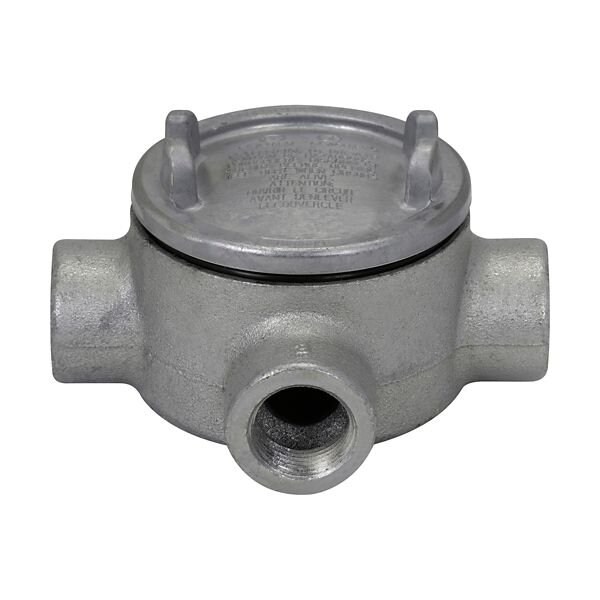 Crouse-Hinds Eaton Crouse-Hinds series Condulet GUA conduit outlet box with cover GUAT26 - main