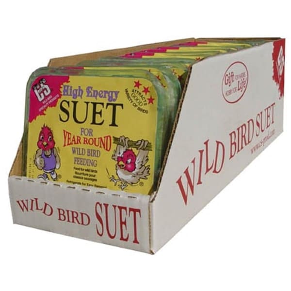 C & S Products Co C&s Products High Energy Suet For Year Round Wild Bird Feeding, 12PK CS12501 - main
