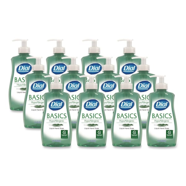 Dial Professional Basics Hypoallergenic Liquid Hand Soap, Floral, 11 oz, 12PK 1700035488 - main
