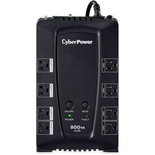 Cyberpower UPS System, 800VA, Line Interactive, Out: 120V AC In: 120V AC CP800AVR - main