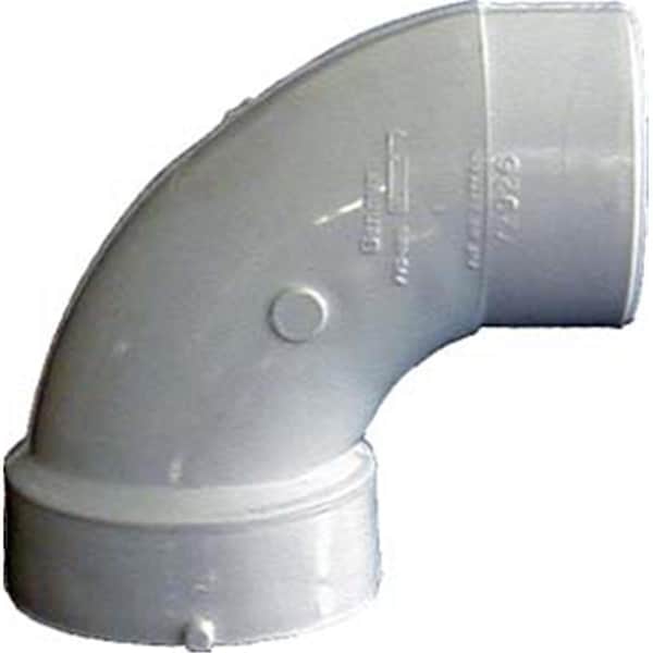 Genova 3in. Sch. 40 PVC-DWV 90 degrees Sanitary Elbows 72936 - main