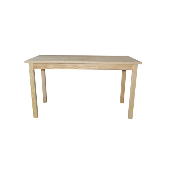Homeroots 60" Natural Solid Wood Dining Table 548926 - main