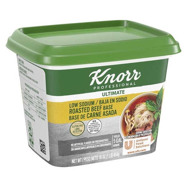 Knorr Professional Ultimate Low Sodium Beef Stock Base, 1 Pound 84150966 - main