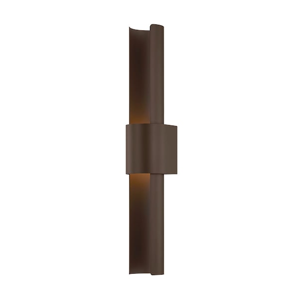Troy Lighting Ossian Integrated LED Exterior Wall Sconce, Bronze, 4.75 In x 28 In B6428-BRZ - main