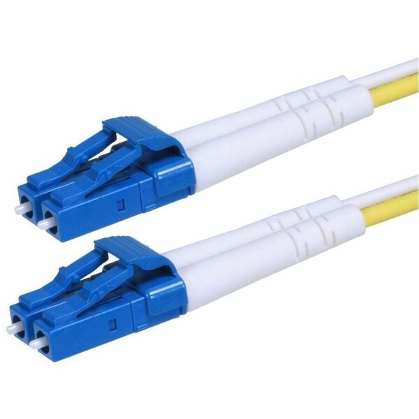 Monoprice SINGLE-MODE FIBER OPTIC CABLE - LC-LC UL 2MM 9/125 OFNR DUPLEX YELLOW 11849 - main