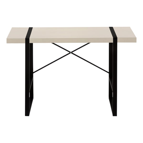 Homeroots 49" Taupe and Black Computer Desk 489870 - main