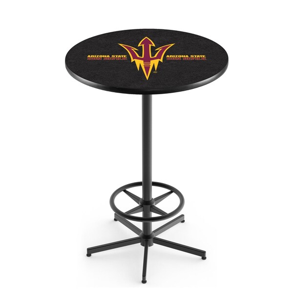 Holland Bar Stool Co 42" Black Arizona State Pub Table, Pitchfork L216B4236ArizSt-F - main
